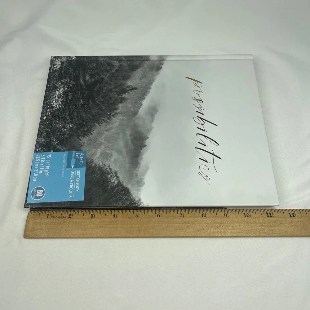 Artist's Loft Possibilities Sketchbook 8.5x11 Misty Forest HC 80 Sheets 75 lb